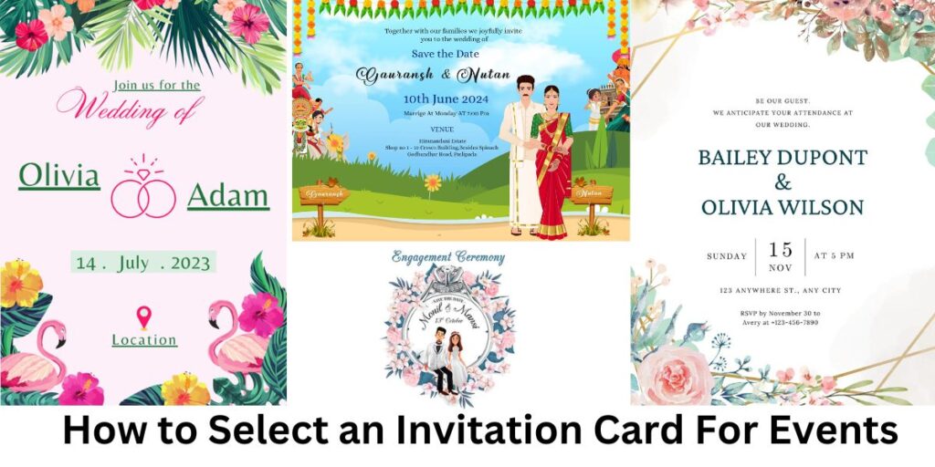 How to Select an Invitation Card For Events
